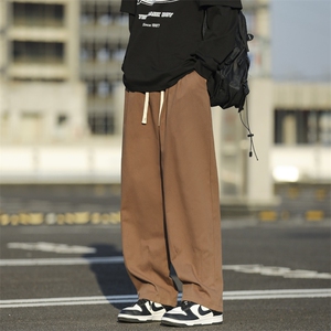 2024新款潮牌宽松痞帅休闲裤春秋季美式高街直筒工装裤 K7587-P32图片