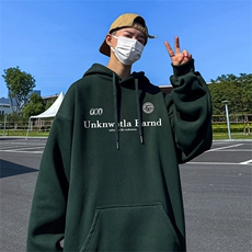 抖音得物供货可提供视频春装重磅美式宽松连帽卫衣DL2432，男装卫衣，电商A486-1