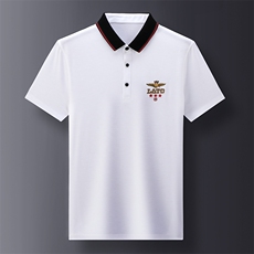 2023夏季新款男装冰丝免烫休闲Polo衫中年翻领宽松薄款T恤衫男士，男装T恤，电商B212（原钱塘6029）