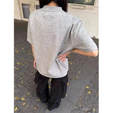 现货男女同款针织衫短袖亨利领T恤T2507-P35，男装T恤，星座1212