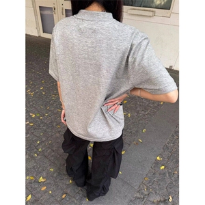 现货 男女同款针织衫短袖亨利领T恤T2507-P35图片