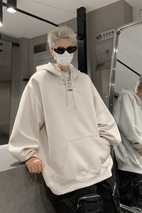 秋装新品 小众设计感连帽卫衣情侣休闲宽松上衣外套男女G1096 P68图片