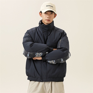 2025冬季新款男日系潮牌立领白鸭绒羽绒服加厚外套棉衣YR80-F265图片