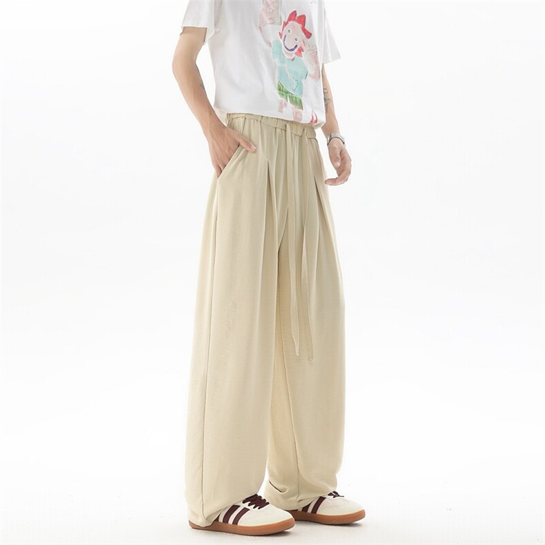 多色裤子垂坠冰感凉凉裤8XL-M大码休闲拖地长裤直筒裤KZ1962特P38,男装休闲裤,电商B238