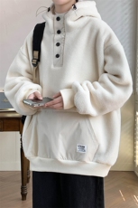 秋冬百搭羊羔绒上衣潮加绒加厚连帽卫衣外套男女981-P90控价128，男装卫衣，电商A441-1