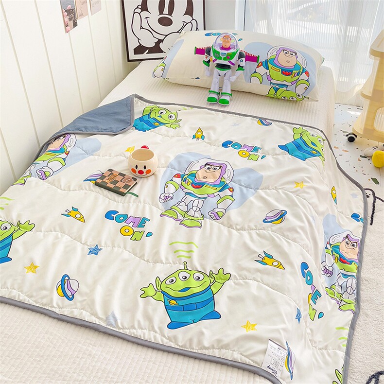 儿童夏凉被超柔水洗洛卡棉童被，被套/被芯，一起卖家纺