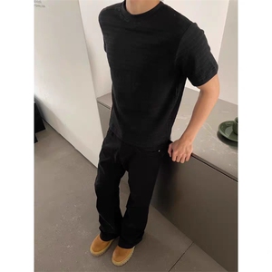 原版现货5000夏季静奢肌理混纺提花短袖T恤男女310A-4-tk3-特批16图片