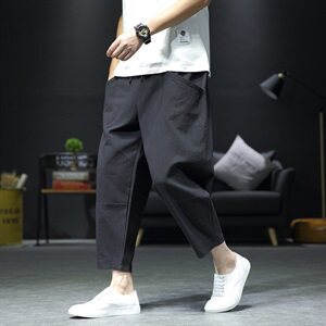 大货风棉麻九分裤男阔腿裤哈伦裤控69钱塘6025-kk902-p45