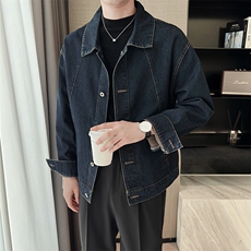 轻熟风男士秋冬休闲牛仔2025秋季长袖夹克店主风JK8013-P125，男装夹克，电商A236