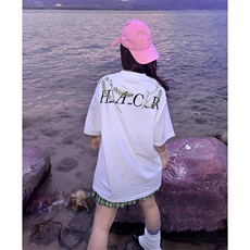 万针全刺绣工艺高品质260克纯棉双纱美式宽松百搭短袖T恤特P33，男装T恤，电商A486-1