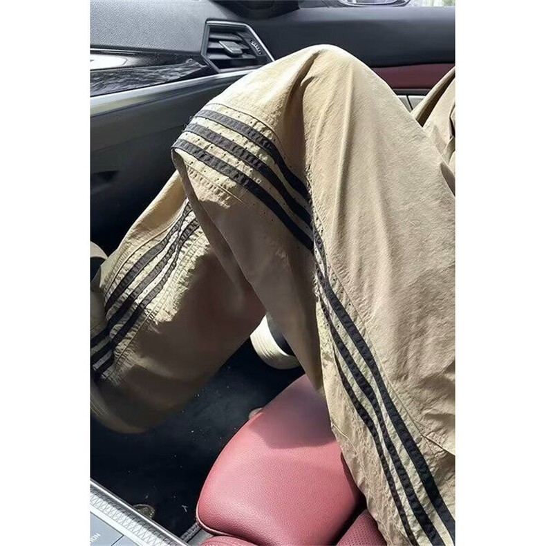 春夏季织带三条杠直筒户外运动裤透气速干宽松休闲裤男KZY10,男装休闲裤,星座1116A（原606A-3）