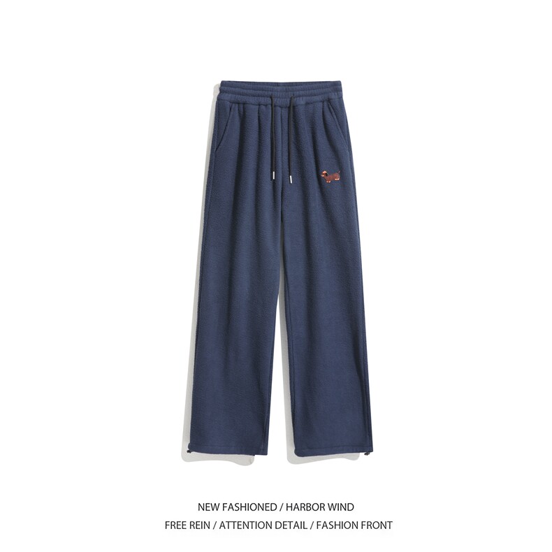 抖音品质冬季新款潮流保暖摇粒绒宽松休闲裤B315-K884-P65控88,男装休闲裤,电商B315