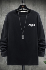 TX3248-P25纯长袖t恤男大码圆领打底衫体恤展架，男装T恤，电商A040A