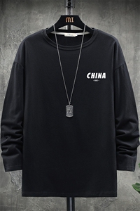 TX3248-P25 纯长袖t恤男大码圆领打底衫体恤 展架图片