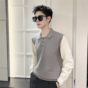 B353 MY816 P68 L-3XL 黑色冬季男士常规版型潮版针织衫套头毛体图片