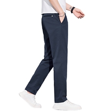 春新款男士休闲裤商务直筒弹力长裤子宽松百搭纯棉裤子Z2620-P45，男装棉裤，星座509