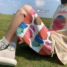 XZ616夏季新款满印南瓜冰丝五分裤休闲沙滩裤TY881P25控39，男装休闲裤，星座512A（原616）