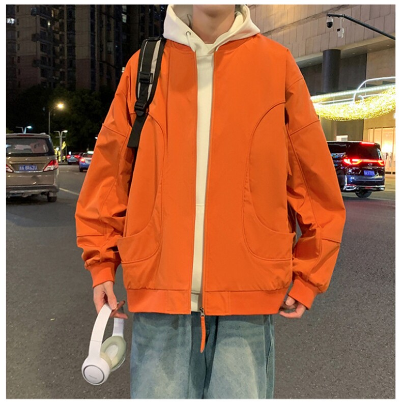夜景大码防水棒球领冲锋衣飞行服光版二开a406 jk1218 特p73图片