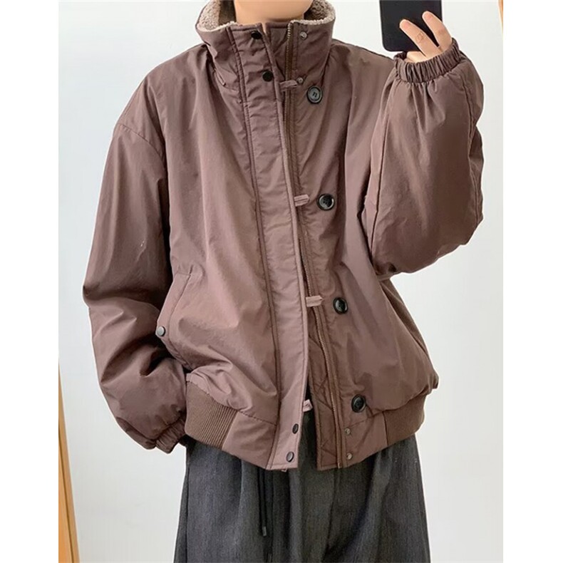 廓形短款夹克外套男女春秋新款宽松立领高级感上衣MA2201,男装夹克,星座1116A（原606A-3）