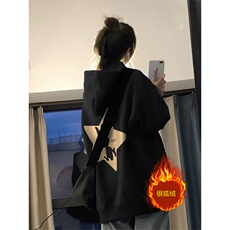 美式复古加厚卫衣男女秋冬情侣加绒连帽韩版宽松上衣W575-P47网图，男装卫衣，电商B245