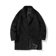 N2075/P90冬季男士呢大衣男中长款男那呢料中性风潮呢子外套风衣，男装毛呢大衣，电商A141