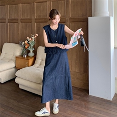 现货新款数据好韩系牛仔套装C258-2595-P145k198，女装套装/套裙，2C258