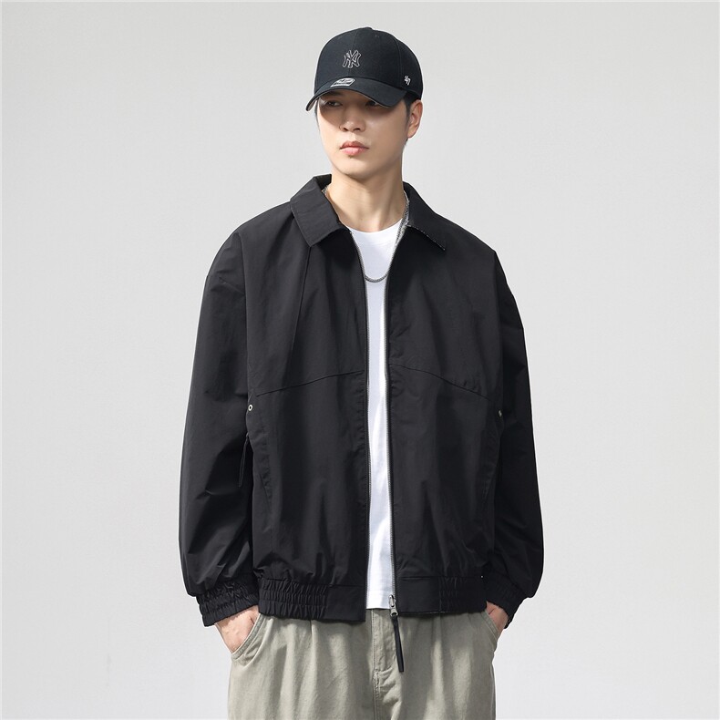 2025款时尚有型两面穿翻领休闲夹克F0953-P105控199,男装夹克,电商D215