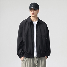 2025款时尚有型两面穿翻领休闲夹克F0953-P105控199，男装夹克，电商D215