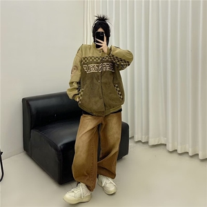 美式复古刺绣立领外套 Z96 P80图片