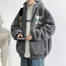 2024冬上新加绒加厚简约棉衣羊羔绒连帽外套男女990-P110控价158，男装棉衣，电商A441-1