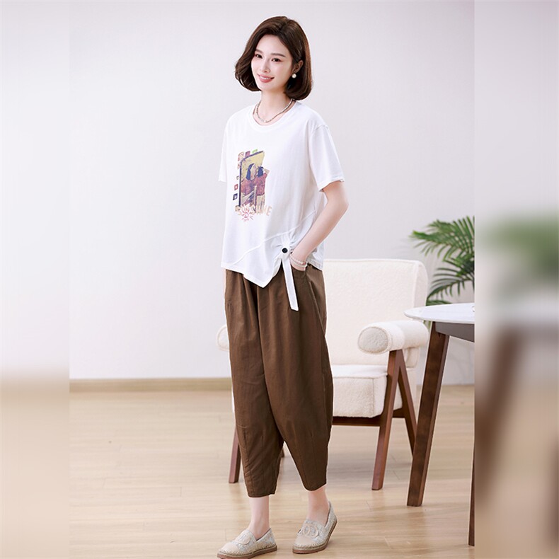 时尚休闲女装套装宽松显瘦两件套舒适百搭日常穿搭,女装套装/套裙,叶笙衣