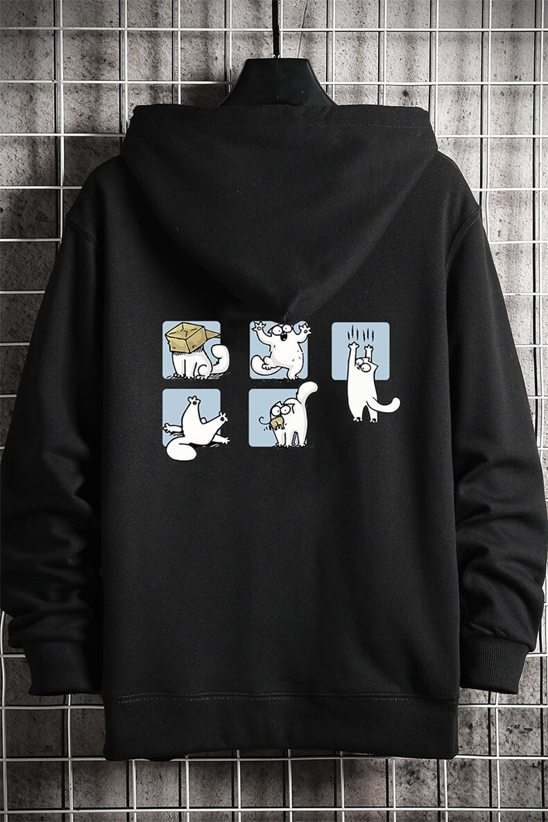 KS21097-P38连帽开衫卫衣男运动外套大码班服网格挂拍,男装卫衣,电商A040A