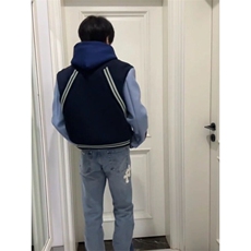【有货】DW635-P75短款棒球服外套限定Cleanfit毛呢夹克现货，男装夹克，星座603-2