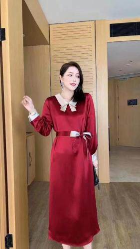 2021春装醋酸新款连衣裙，女装连衣裙，恋语随风