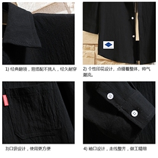 QC58061-P45亚七分袖衬衫男大码五分袖衬衣男短袖，男装衬衫，电商A040A