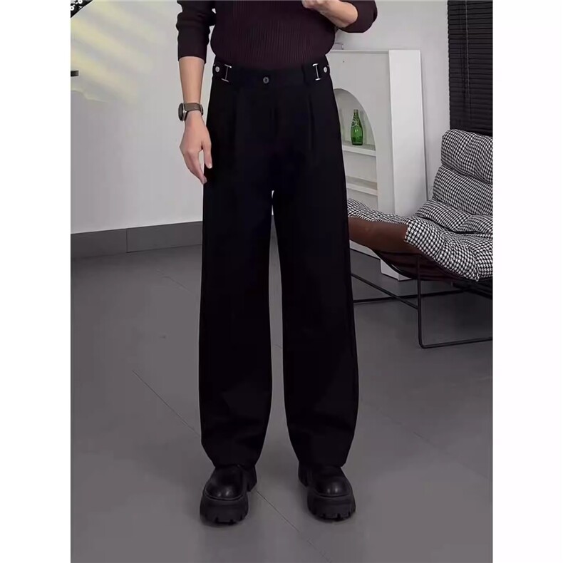 轻奢潮牌男女时尚休闲裤阔腿显瘦西裤宽松SLZ415P44,男装西裤,星座1112-1