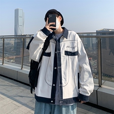 秋季潮牌ins工装外套男百搭宽松韩版港风潮流休闲夹克WT572-P46，男装夹克，星座1008
