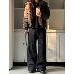 狼毛座山雕假两件棉服外套夹克多穿法保暖御寒 M8225图片