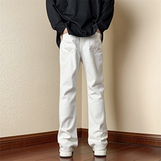 B221美式ins高街小众假破洞修身迷彩直筒牛仔裤LK23019-P60控78，男装牛仔裤，电商B221