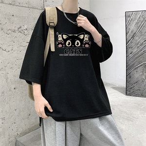 冰丝七分袖t恤男大码五分袖男短袖男中袖 Q11389-P30图片