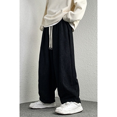 秋冬灯芯绒裤子直筒潮日系休闲长裤大码阔腿裤美式K211/P55，男装休闲裤，钱塘713