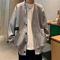 EQ304秋季休闲开衫外套男2024新款秋装夹克港风潮流斜纹P63，男装夹克，电商C306-1