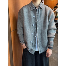 现货JY141-P59针织开衫男生秋冬美式重磅软糯长袖毛衣外套网图，男装针织衫/毛衣，星座1501-3