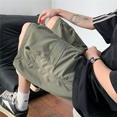日系机能工装短裤青少年夏季户外立体大多口袋五分裤D0137P30，男装牛仔裤，星座1013-1