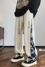 XZ616早秋季新款风刺绣拼接休闲裤TY922M-5XL特P30控58，男装休闲裤，星座512A（原616）