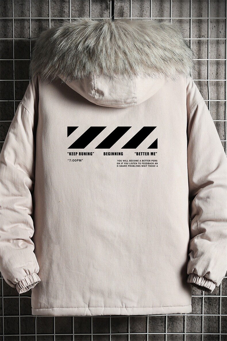 MM48128-P130冬季大毛领衣男士大码加厚袄男服网格挂拍,男装棉衣,电商A040A