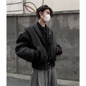 冬季美式飞行员短款加厚棉衣冬装棒球领棉服男装外套S376-特125图片