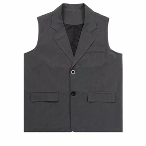 西装马甲男英伦港风宽松韩版休闲百搭帅气西服无袖外套MJ116-P45图片