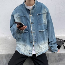2023港风文艺刺绣棒球服男春秋宽松潮流夹克复古百搭长袖外套，男装夹克，星座716-3