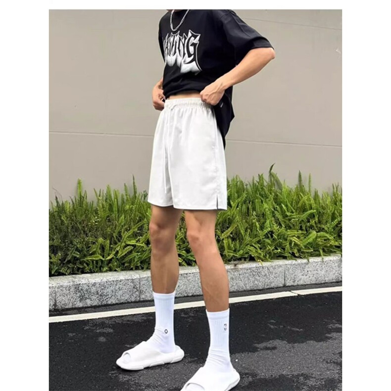 黑色尼龙速干短裤男夏季美式复古健身篮球运动裤XDK55,男装牛仔裤,星座208-5